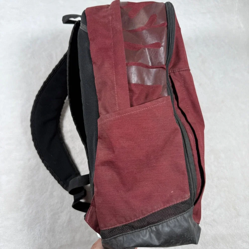 Nike Burgundy Red‎ Backpack Swoosh Logo School Gym Travel Bag Unisex Brasillia